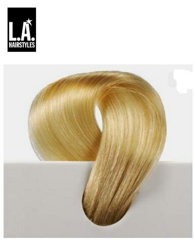 L.A. Hairstyles Echthaarstr&auml;hne 30 cm lichtblond gold 12