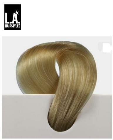 L.A. Hairstyles Echthaarstr&auml;hne 40 cm lichtblond asch 09