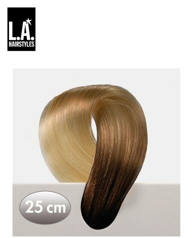 L.A. Hairstyles Bicolor dunkelbraun/blond, 25 cm