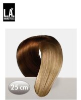 L.A. Hairstyles Bicolor mittelblond/dunkelbraun, 25 cm