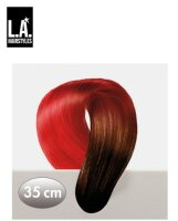 L.A. Hairstyles Bicolor dunkelbraun/rot, 35 cm