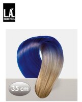 L.A. Hairstyles Bicolor mittelblond/blau, 35 cm