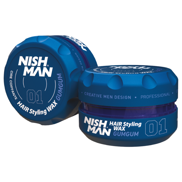 NISHMAN 01 Hair Styling Wax Gumgum - blau 150 ml XL