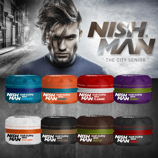 NISHMAN Hair Styling Wax - Gel - Cream 150ml