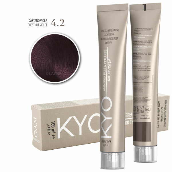 KYO Hair Color 100 ml 4.2 mittelbraun violett