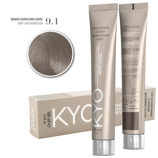 KYO Hair Color 100 ml 9.1 lichtblond asch