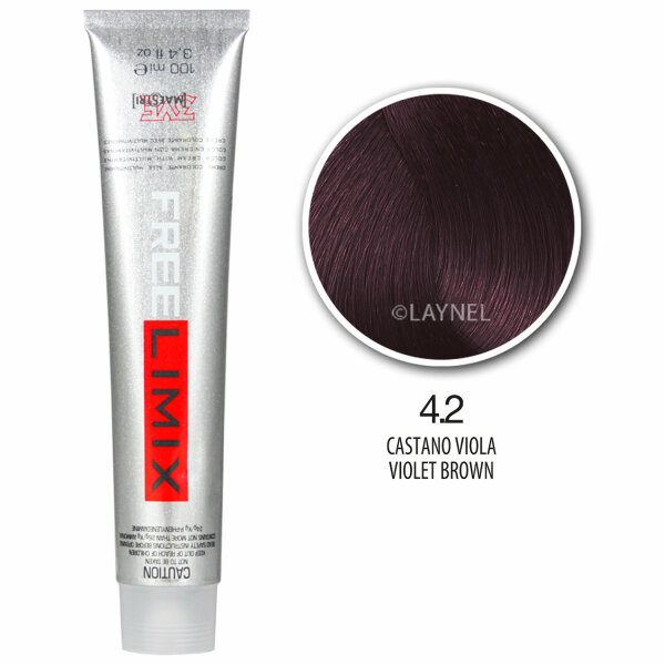 Freelimix Hair Color 100 ml 4.2 braun violett