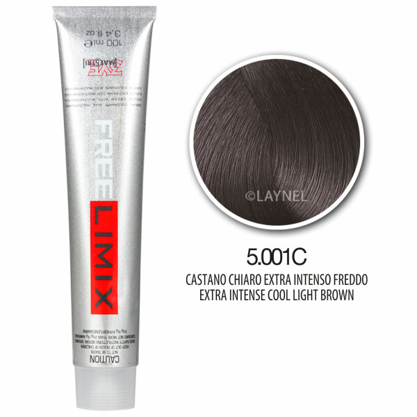 Freelimix Hair Color 100 ml 5.001C hellbraun extrakalt