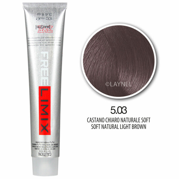 Freelimix Hair Color 100 ml 5.03 hellbraun natürlich soft