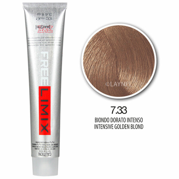 Freelimix Hair Color 100 ml 7.33 goldblond satt