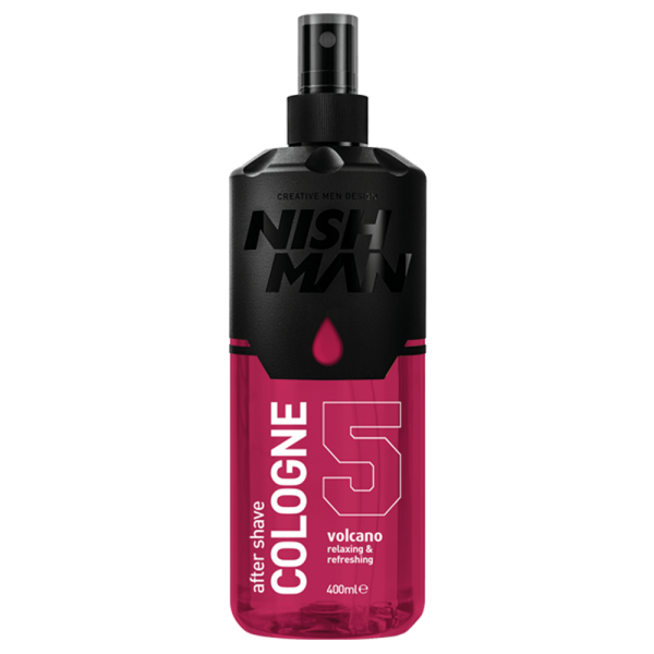 NISHMAN 05 After Shave Cologne  70° Alkohol desinfizierend - Volcano 400 ml XL