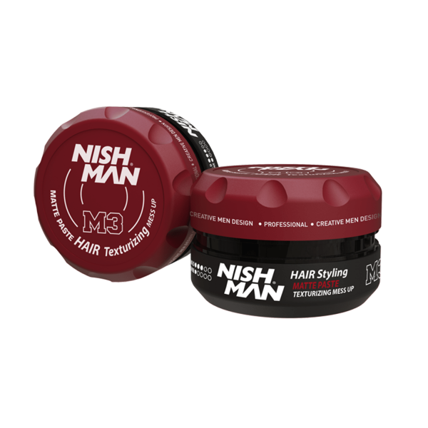 NISHMAN M3 Matte Hair Styling Paste Texturizing Mess Up 100 ml
