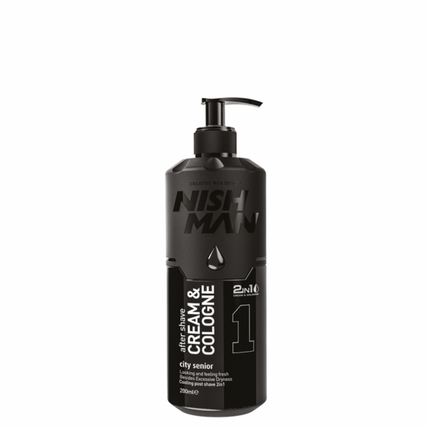 NISHMAN 01 After Shave Cream & Cologne - City Senior black 200 ml