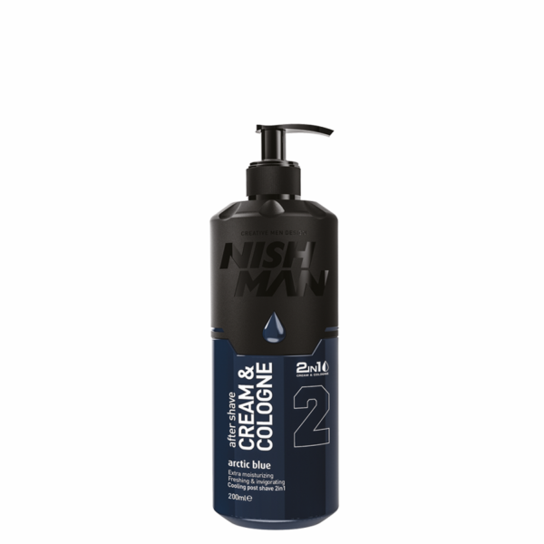 NISHMAN 02 After Shave Cream & Cologne - Arctic Blue 200 ml
