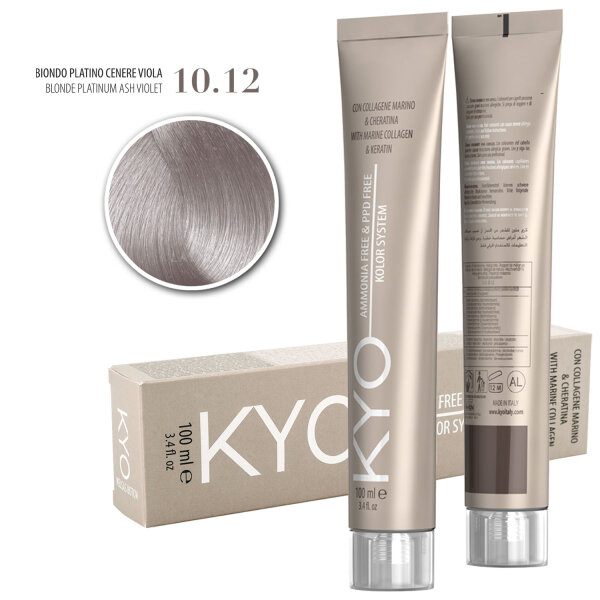 KYO Hair Color 100 ml 10.12 blond platin asch violett