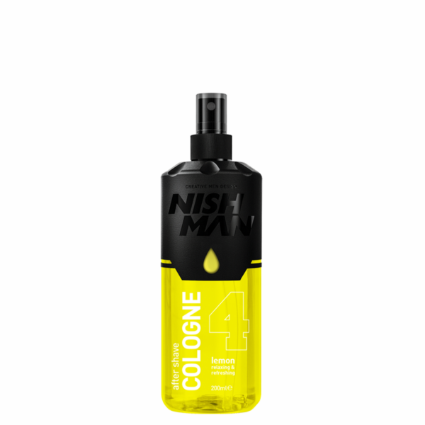 NISHMAN 04 After Shave Cologne 70° Alkohol desinfizierend - Lemon 200 ml