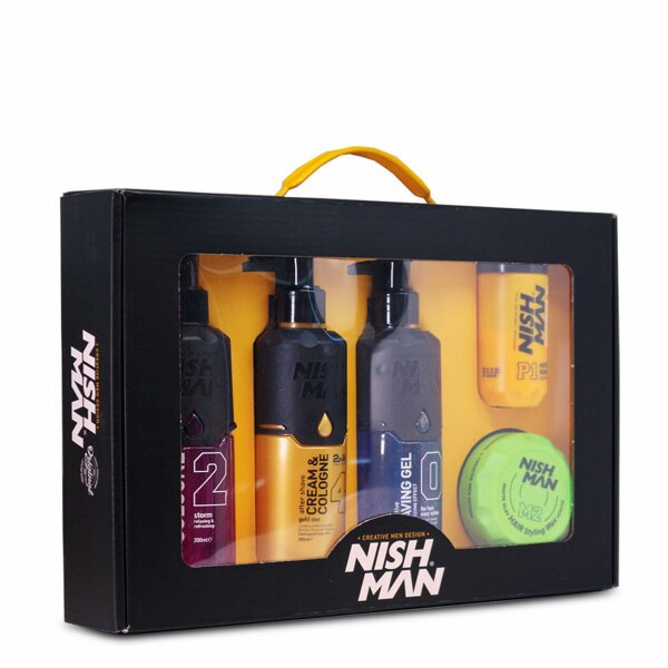 NISHMAN Herren Geschenkset Box Hair and Skin  5-tlg