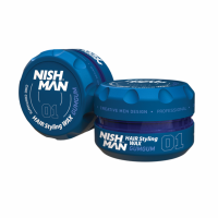 NISHMAN 01 Hair Styling Wax Gumgum - blau 100 ml