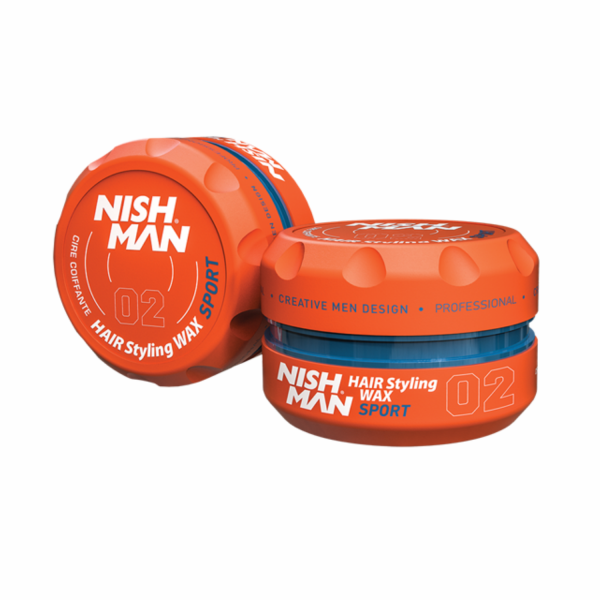 NISHMAN 02 Hair Styling Wax Sport - orange 100 ml