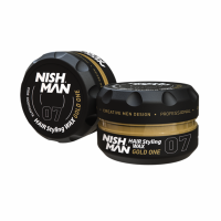 NISHMAN 07 Hair Styling Wax Gold One - schwarz 100 ml
