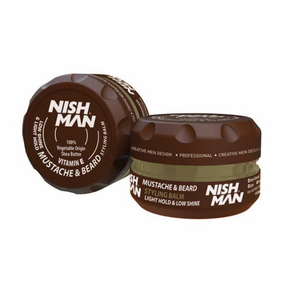 NISHMAN Mustache & Beard Balm Bart Wachs 100ml