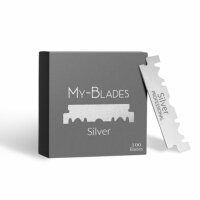 MY-BLADES Silver halbe Rasieklingen 100er Pack