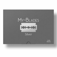MY-BLADES Silver ganze Rasierklingen 100er Pack